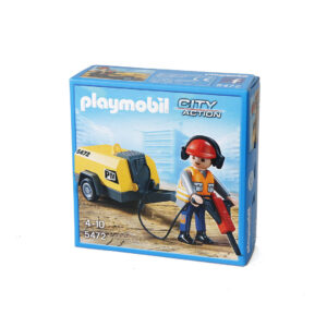 Playmobil 5472 Obrero con martillo neumático ¡Raro! | clickclack.es