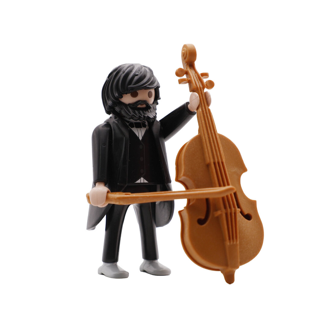 Playmobil Chico con contrabajo ¡Mercadillo! | clickclack.es