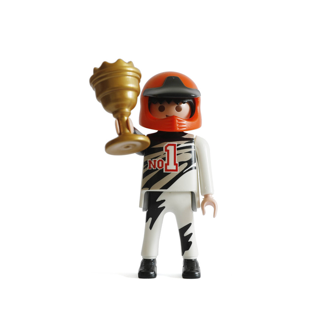 Playmobil Piloto de carreras con trofeo ¡Mercadillo! | clickclack.es