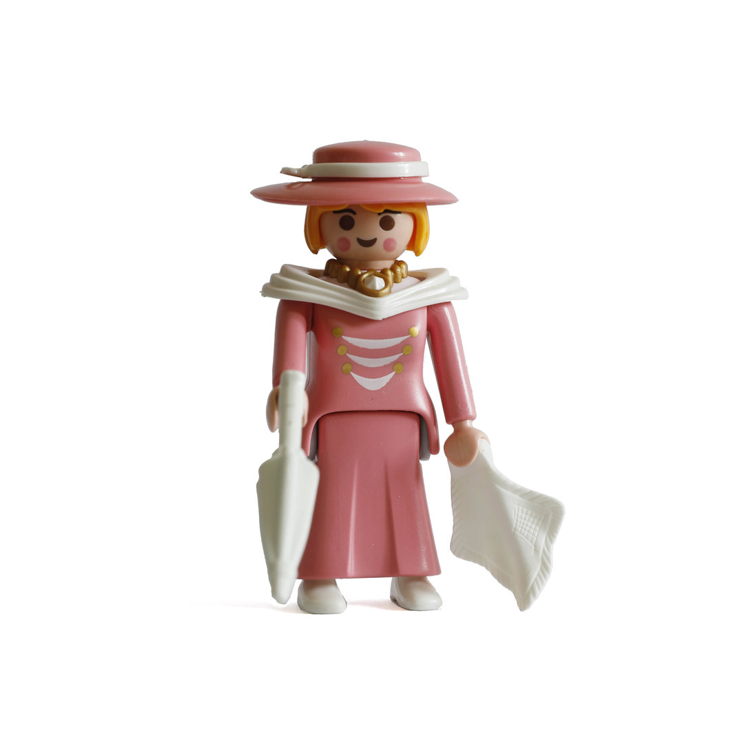 Playmobil Dama con paraguas y pañuelo ¡Mercadillo! | clickclack.es