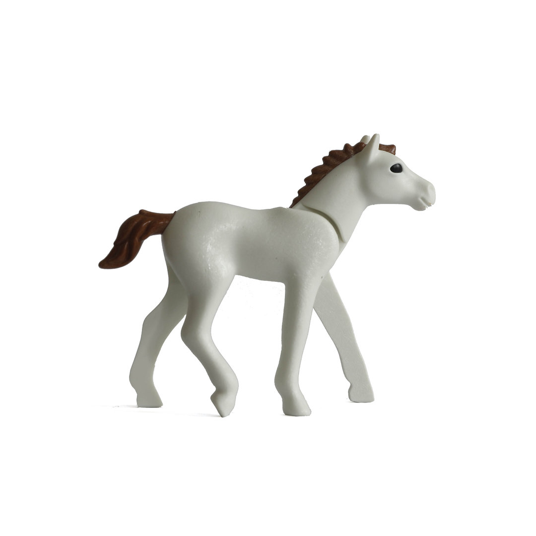 Playmobil pequeño potro blanco ¡Mercadillo! | clickclack.es