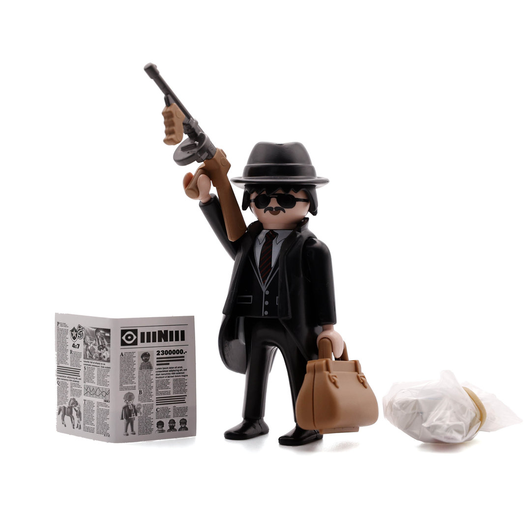 Playmobil 9443 Gangster con ametralladora Thompson ¡Serie 14! | clickclack.es