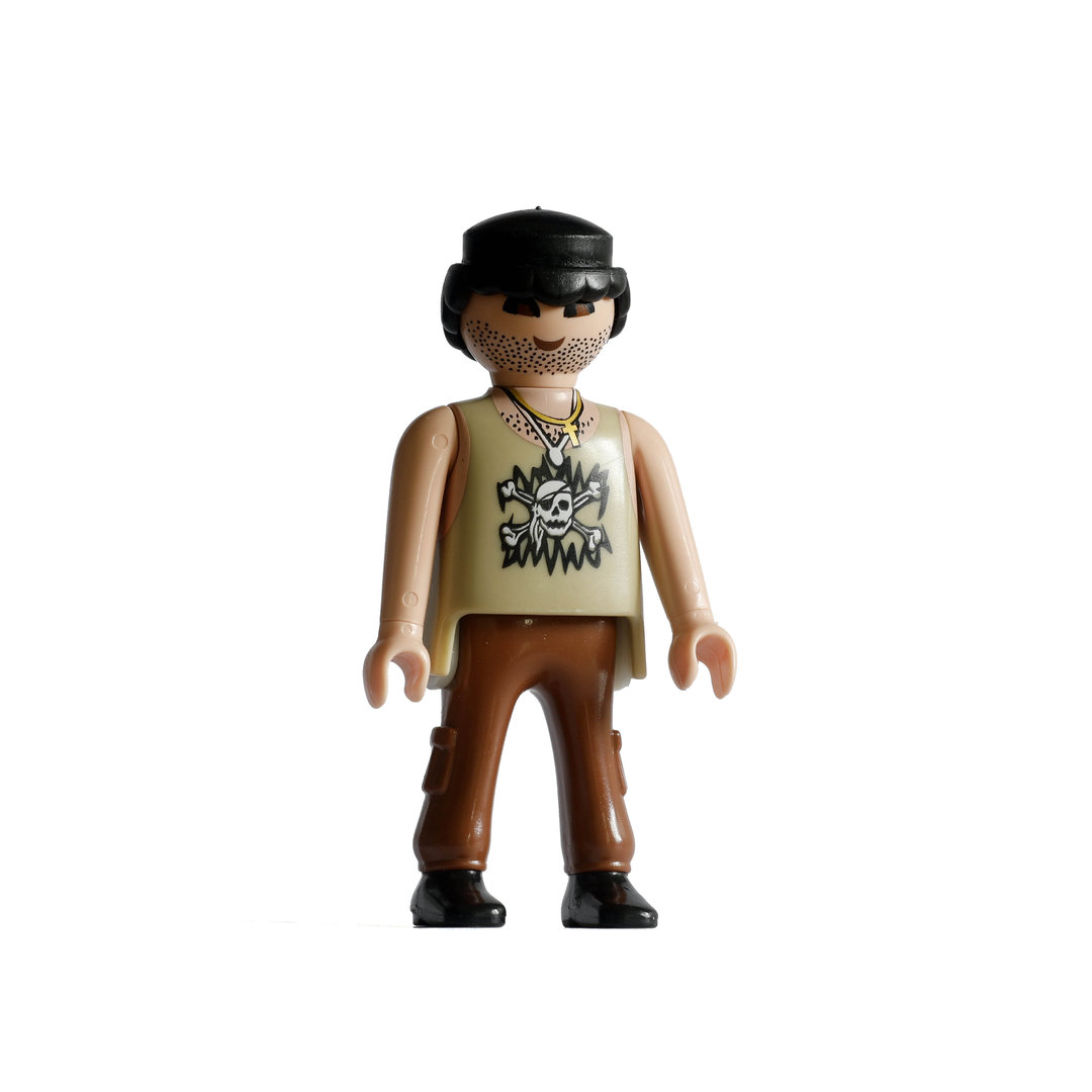 Playmobil Chico pantalón marrón y calavera ¡Mercadillo! | clickclack.es