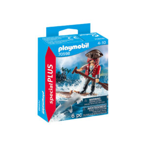 Playmobil 70598 Chico pirata con tiburón martillo ¡Pirates! | clickclack.es