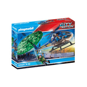 Playmobil 70569 Helicóptero de Policia: persecución en paracaídas ¡City action! | clickclack.es