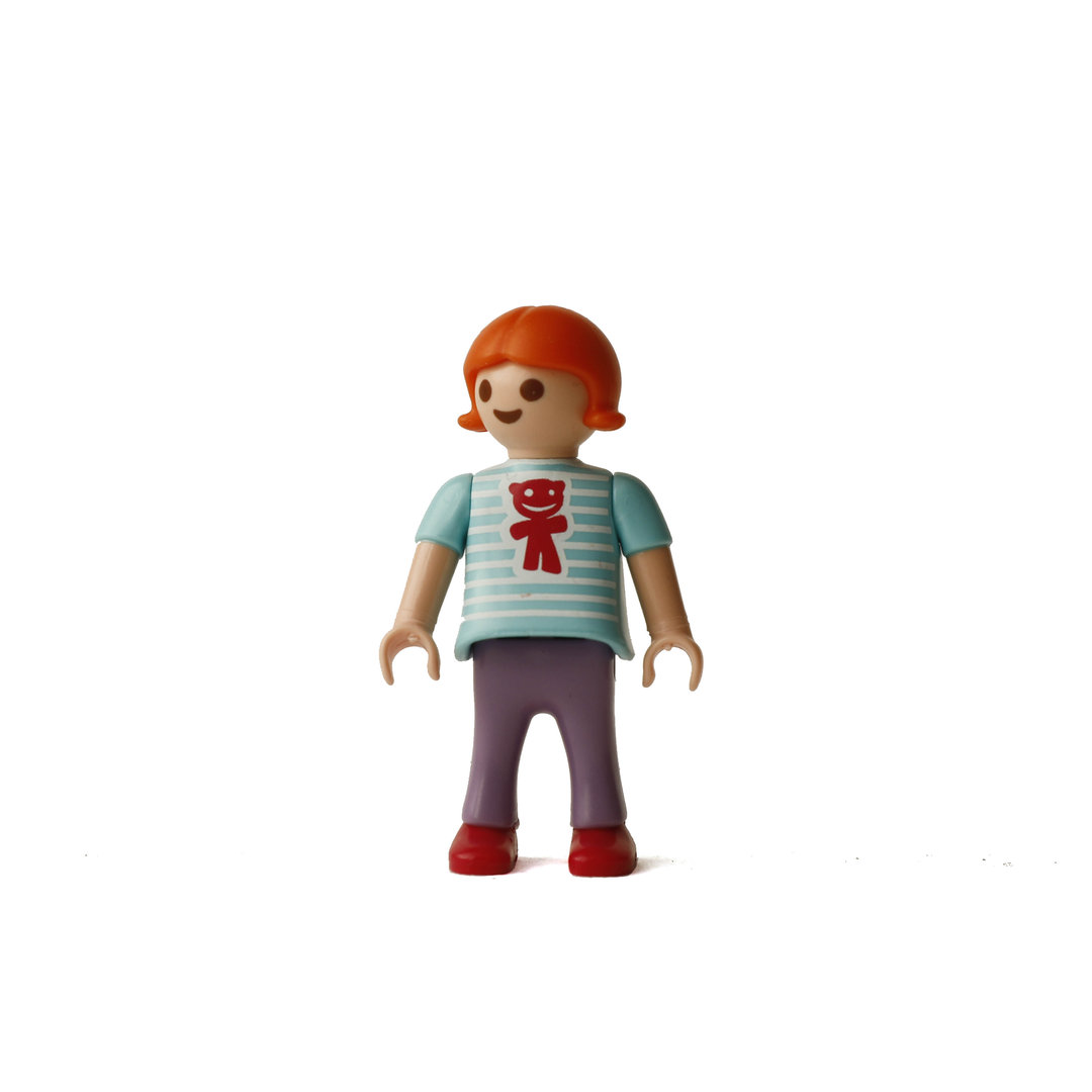 Playmobil Niña pelirroja con camiseta Teddy ¡Mercadillo! | clickclack.es