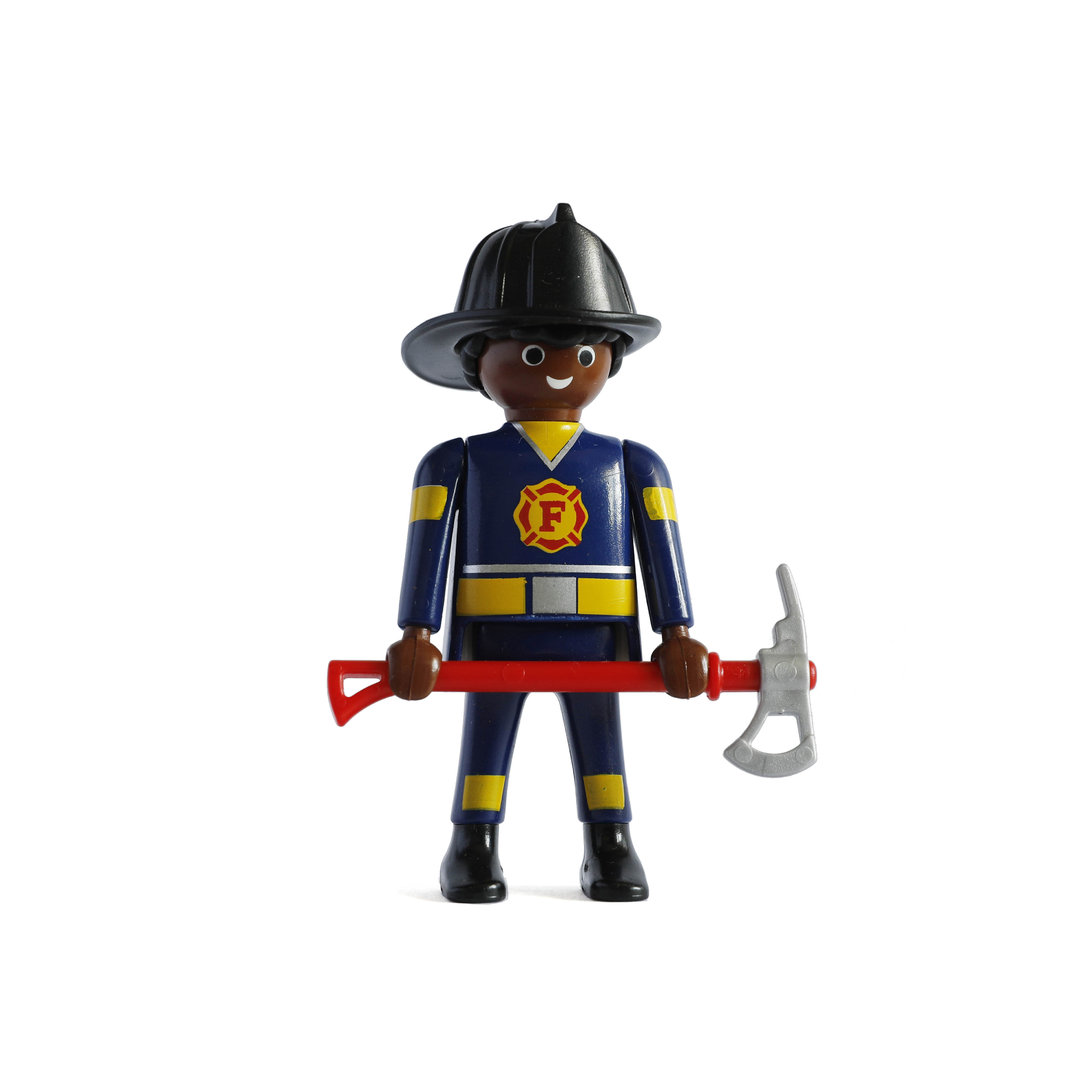 Playmobil Bombero azul con hacha ¡Mercadillo! | clickclack.es