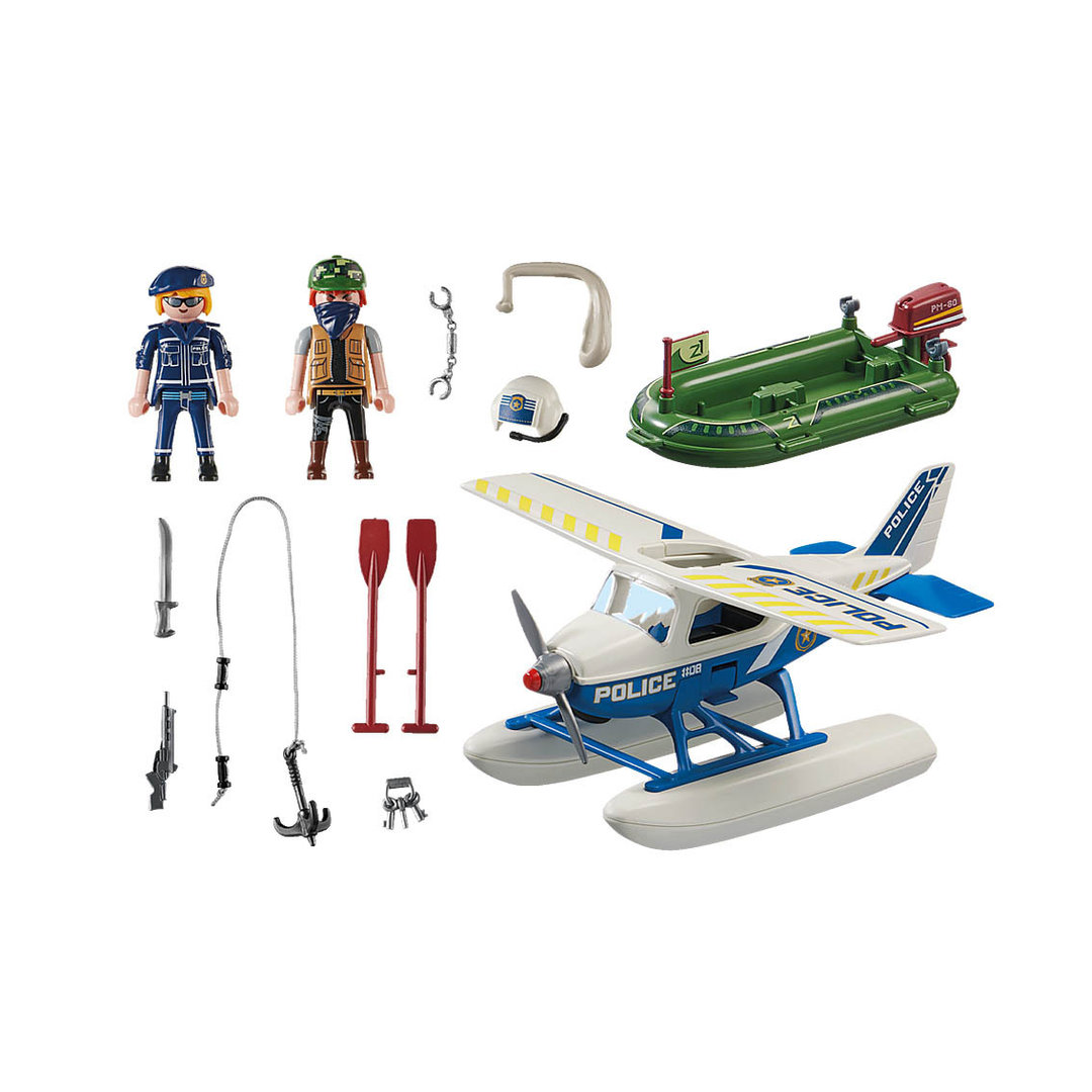 Playmobil 70779 Policía Hidroavión: persecución de contrabandista ¡City action! | clickclack.es