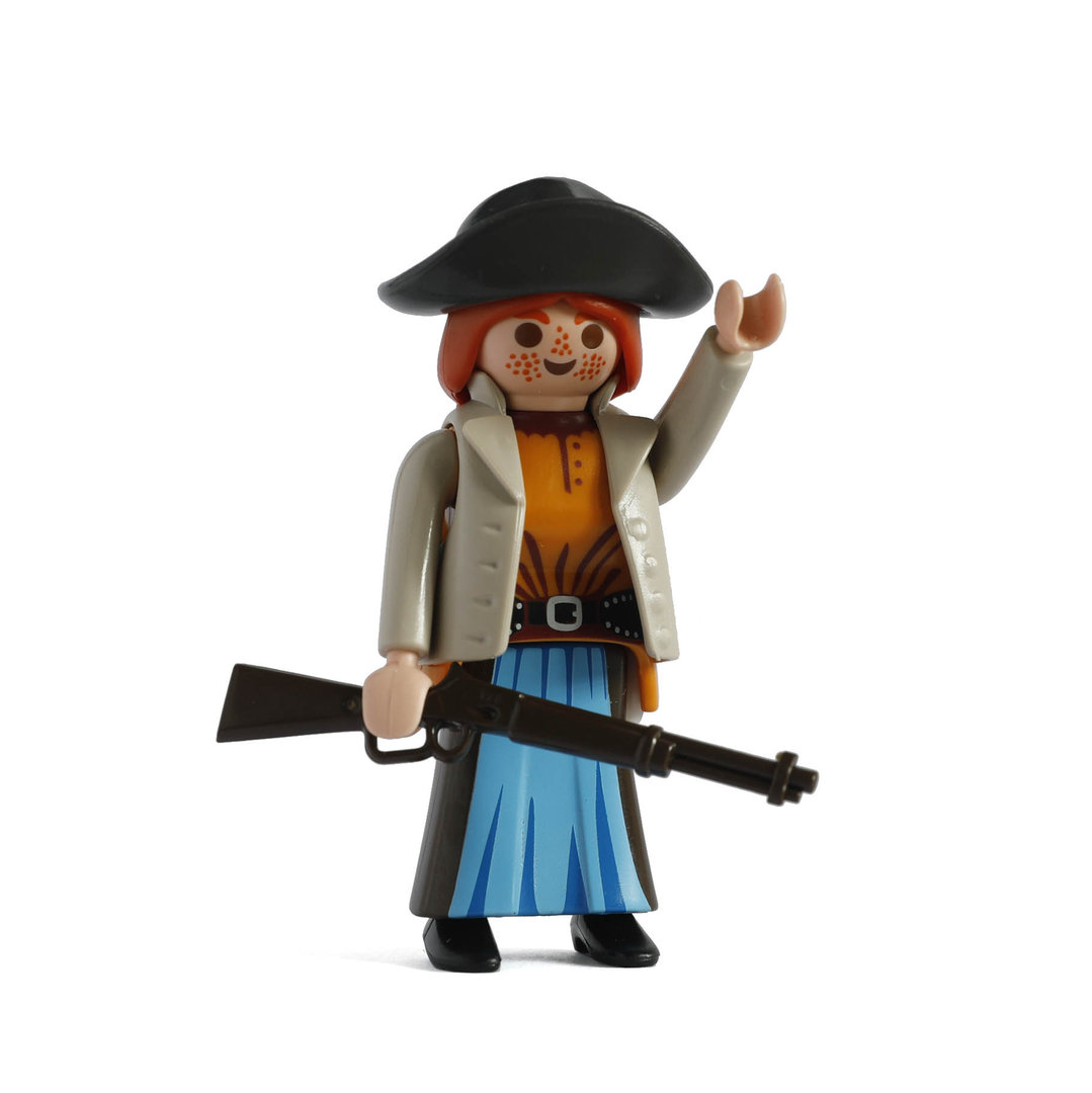 Playmobil Vaquera pelirroja con fusil ¡Mercadillo! | clickclack.es