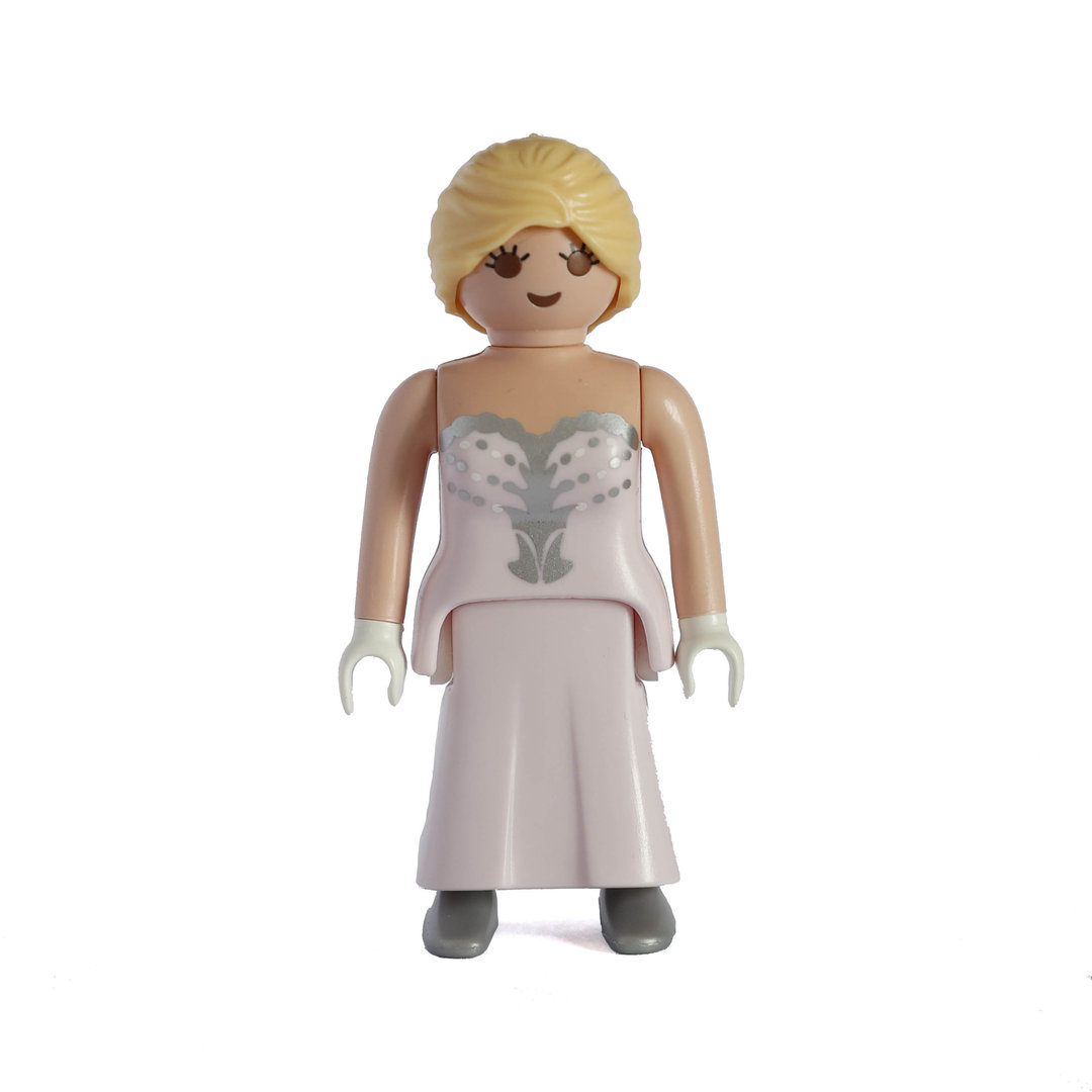 Playmobil Novia rubia de vestido rosaceo ¡Mercadillo! | clickclack.es
