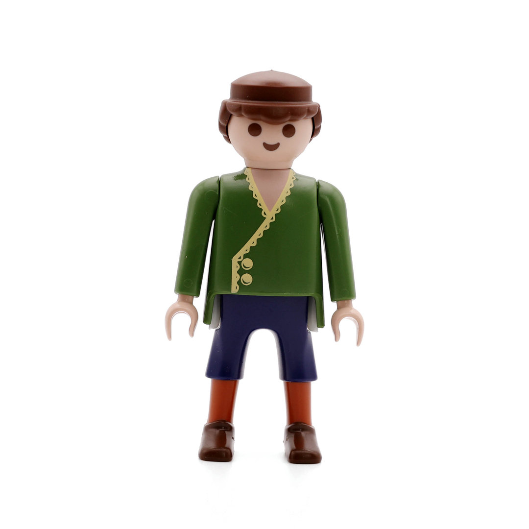 Playmobil Aldeano colonial verde azul ¡Mercadillo! | clickclack.es