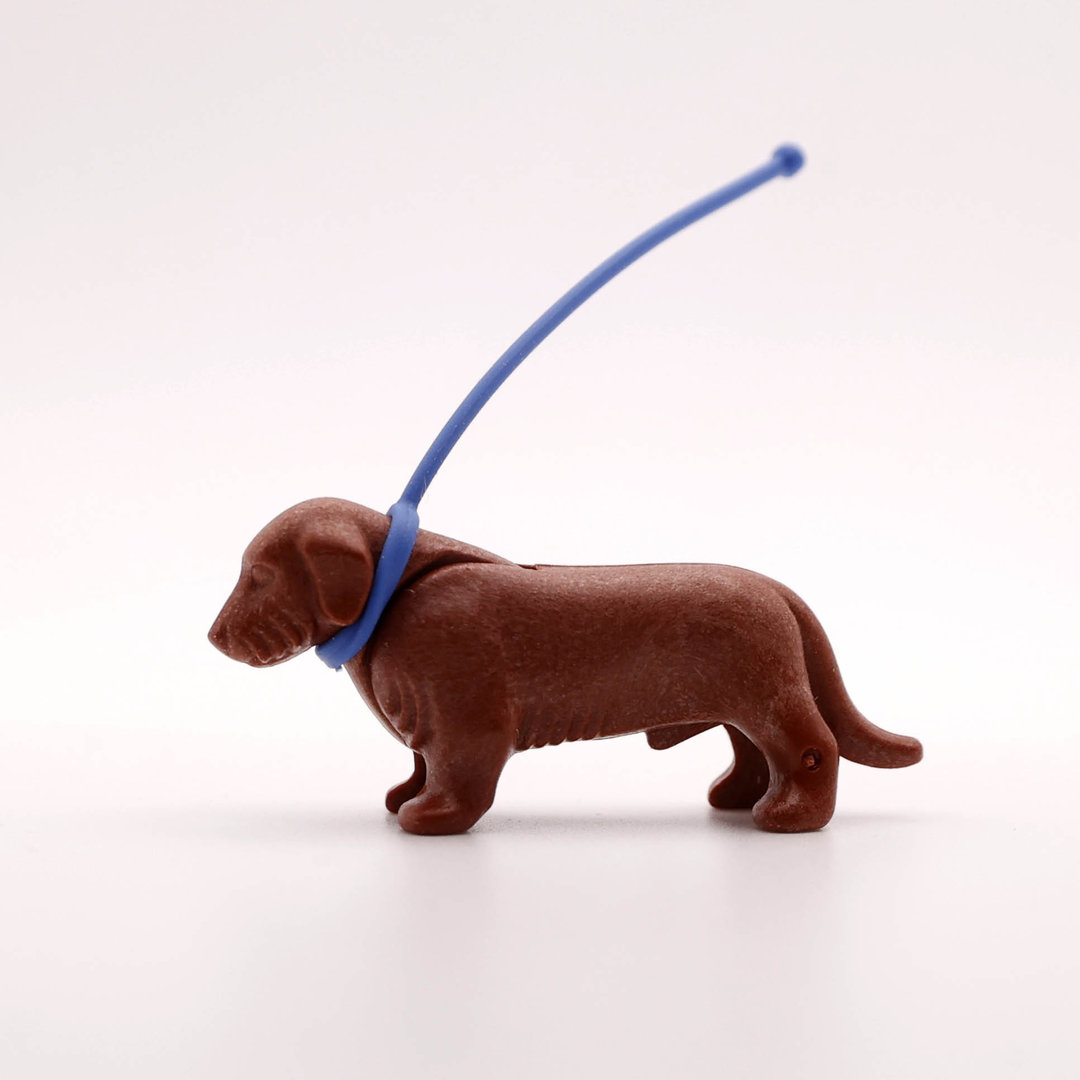 Playmobil Perro salchicha marrón claro ¡Mercadillo! | clickclack.es