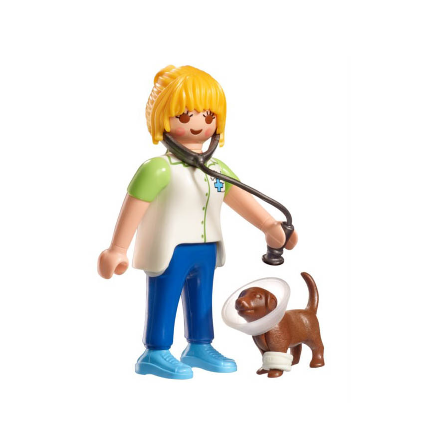 Playmobil Promocional Veterinaria con perro ¡Mercadillo! | clickclack.es