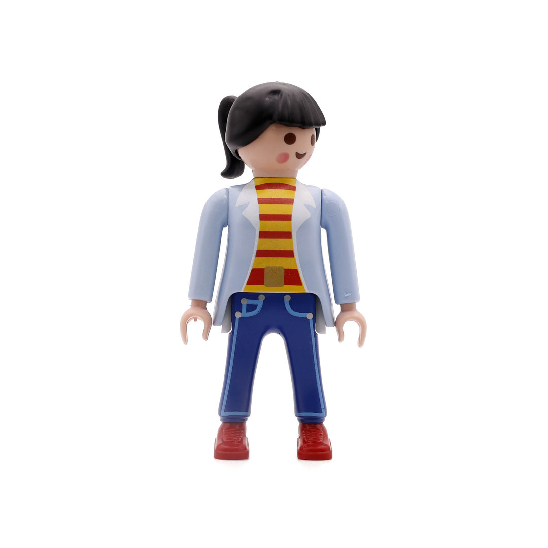 Playmobil Chica de azul con cola de caballo ¡Mercadillo! | clickclack.es