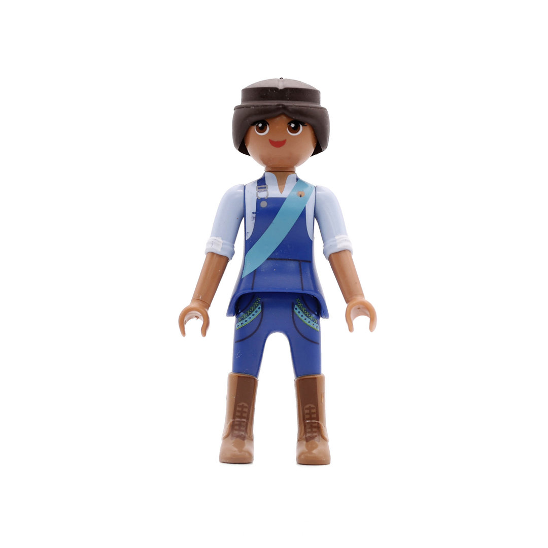 Playmobil Chica delgada de azul ¡Mercadillo! | clickclack.es