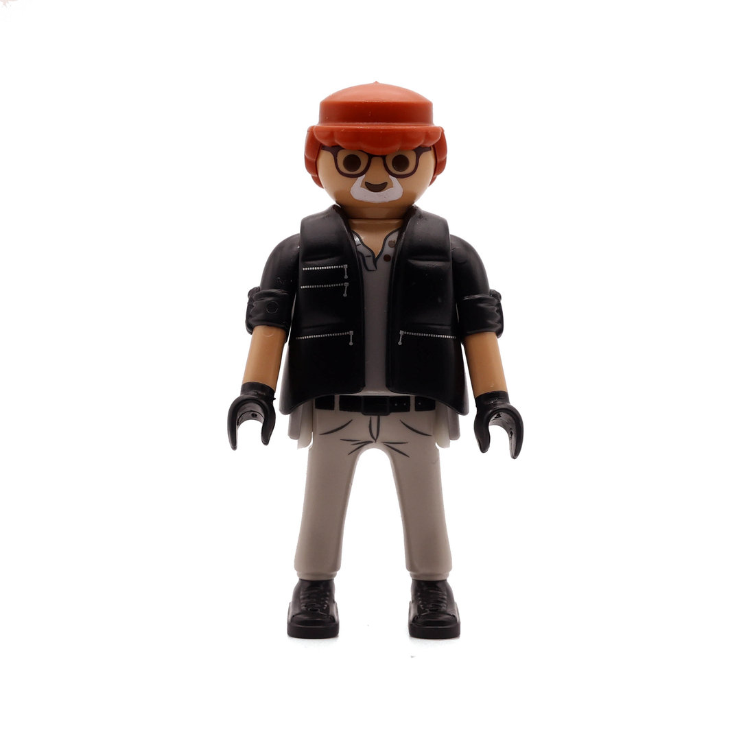 Playmobil Chico pelirrojo con chaleco y guantes negros ¡Mercadillo! | clickclack.es