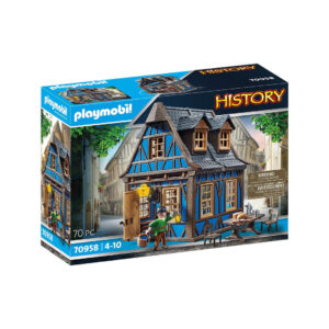 Playmobil 70958 Casa Medieval Azul ¡History! | clickclack.es