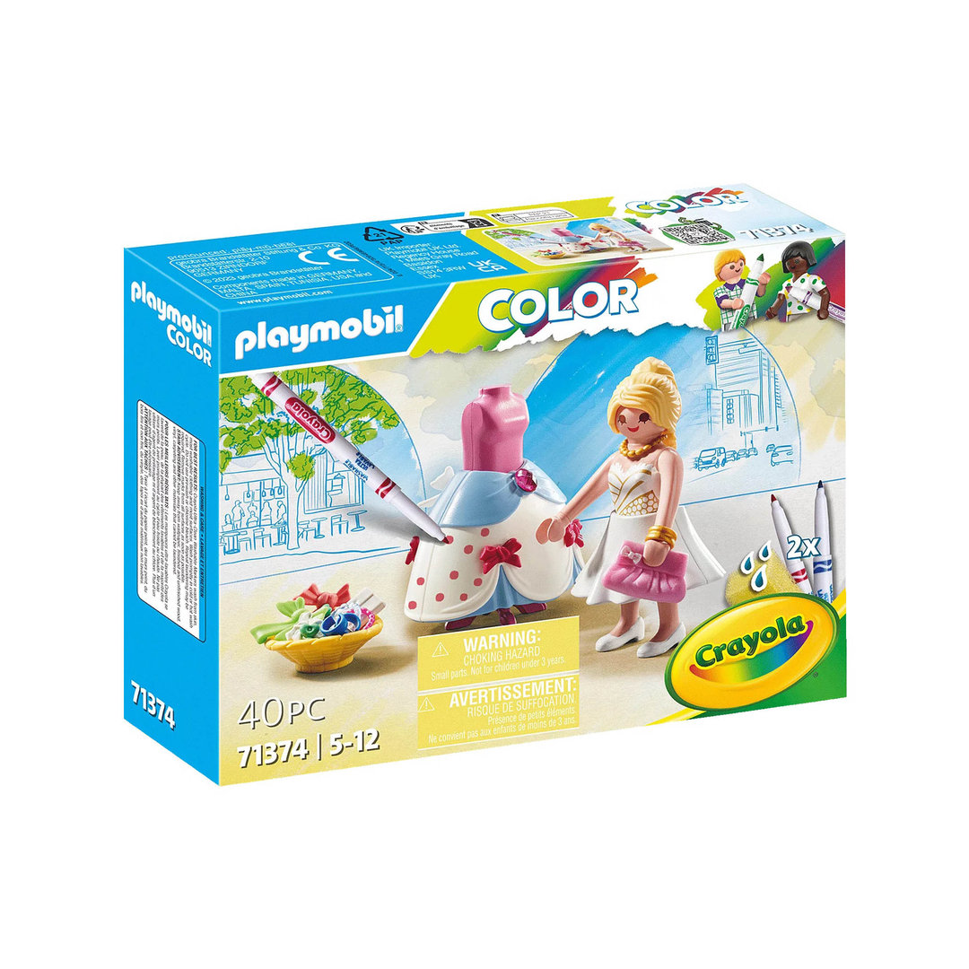Playmobil 71374 Color: Diseñadora de Moda ¡Fashion! | clickclack.es
