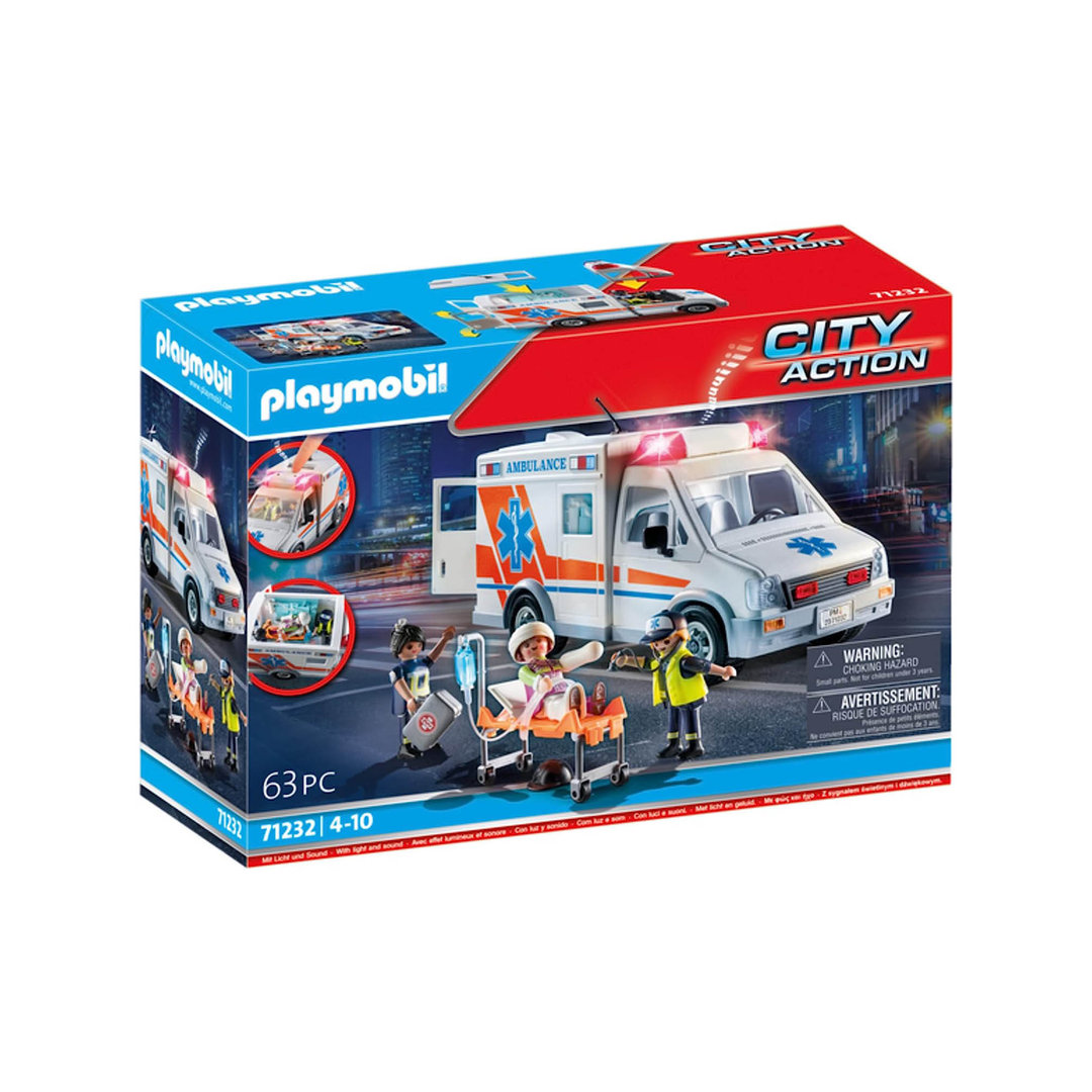 Playmobil 71232 Ambulancia americana ¡City! | clickclack.es
