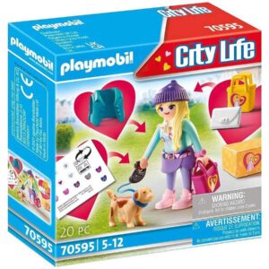 Playmobil 70595 Chica Fashion con Perro ¡City Life! | clickclack.es