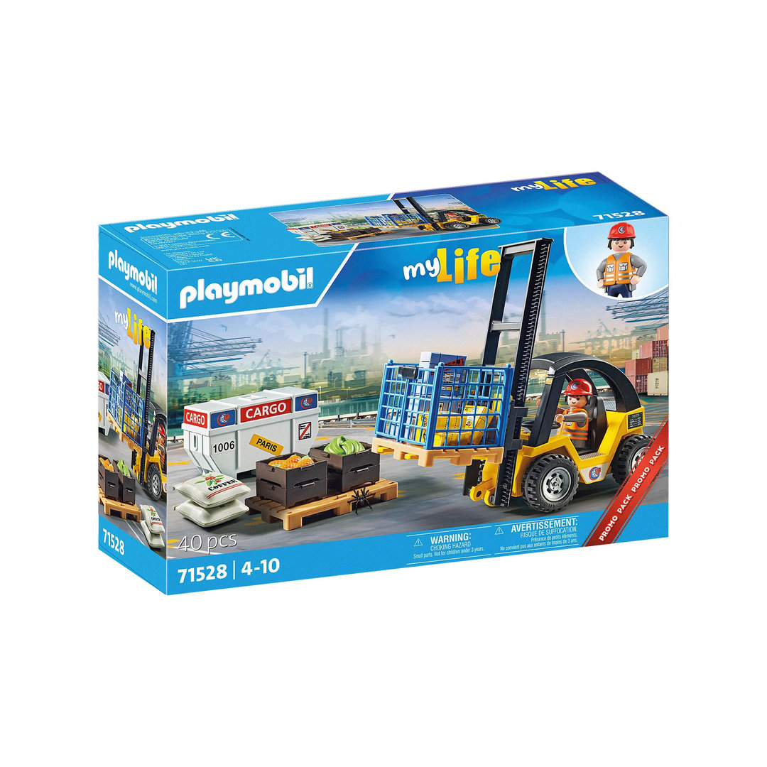 Playmobil 71528 Carretilla elevadora ¡MyLife! | clickclack.es