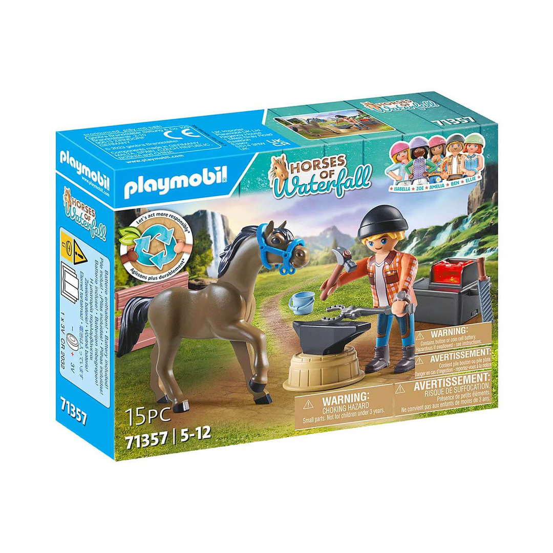 Playmobil 71357 Herrador Ben y Aquiles ¡Waterfall! | clickclack.es