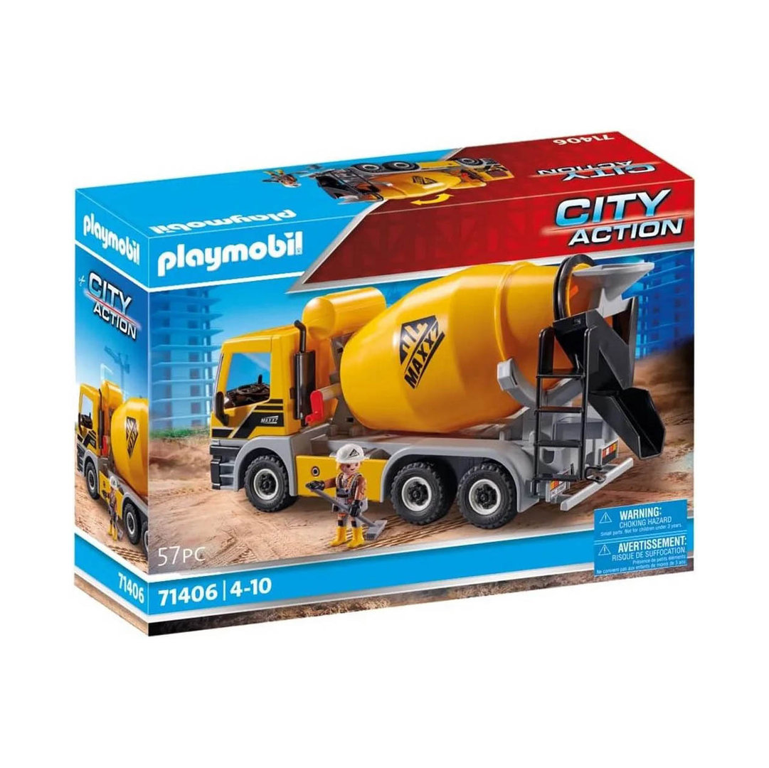 Playmobil 71406 Hormigonera con Tambor Giratorio ¡City Action! | clickclack.es