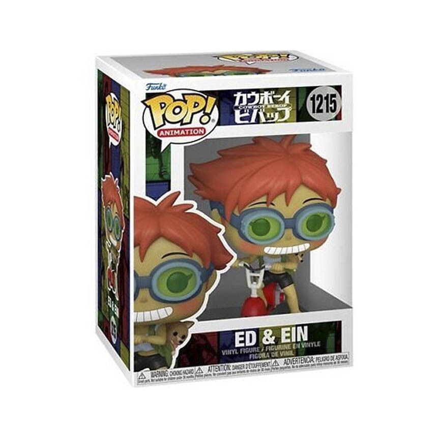 Funko Pop Cowboy Bebop Edward on scooter with Ein ¡Modelo 1215! | clickclack.es