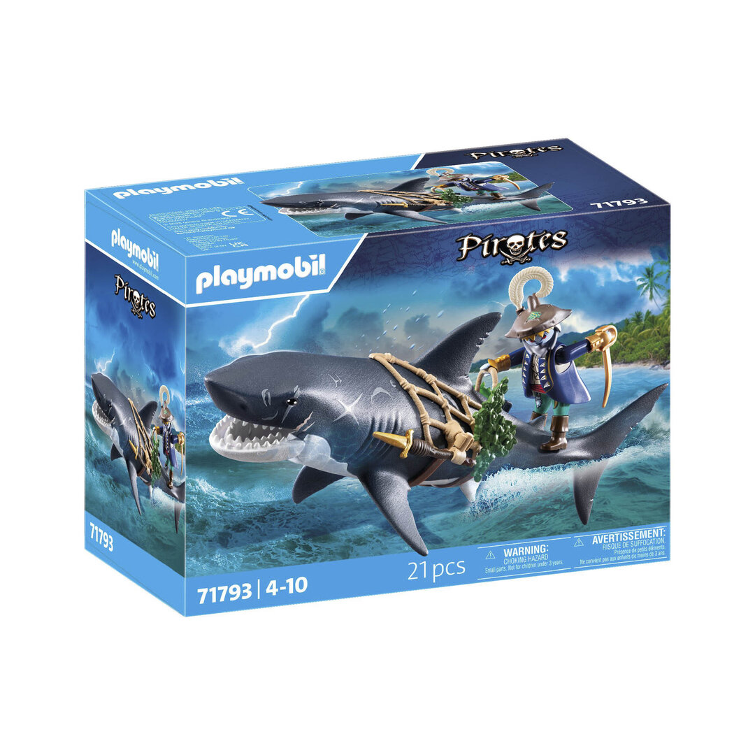 Playmobil 71793 Tiburón gigante con pirata ¡Pirates! | clickclack.es