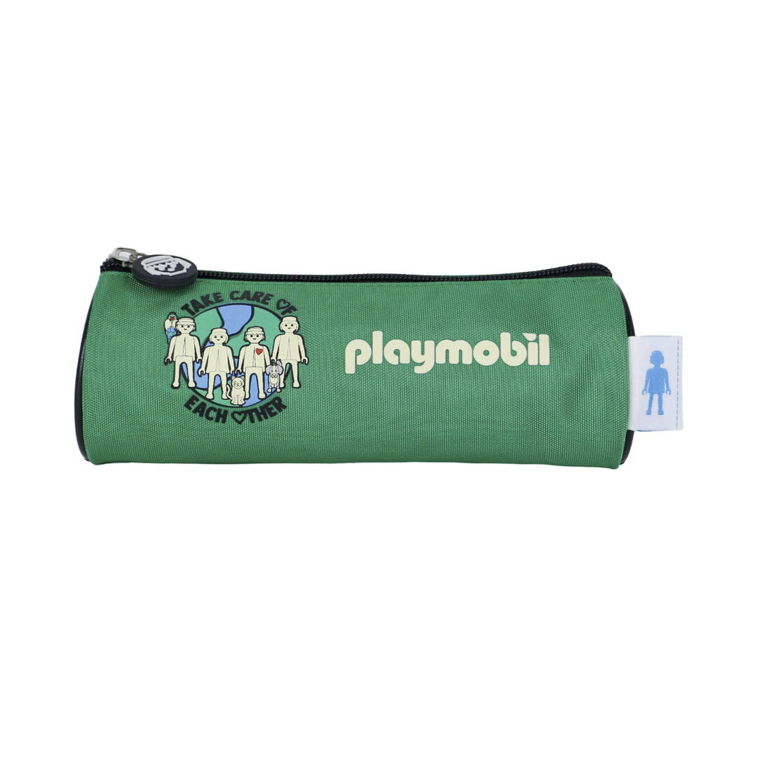 Estuche escolar redondo Playmobil Green Future ¡Nuevo! | clickclack.es
