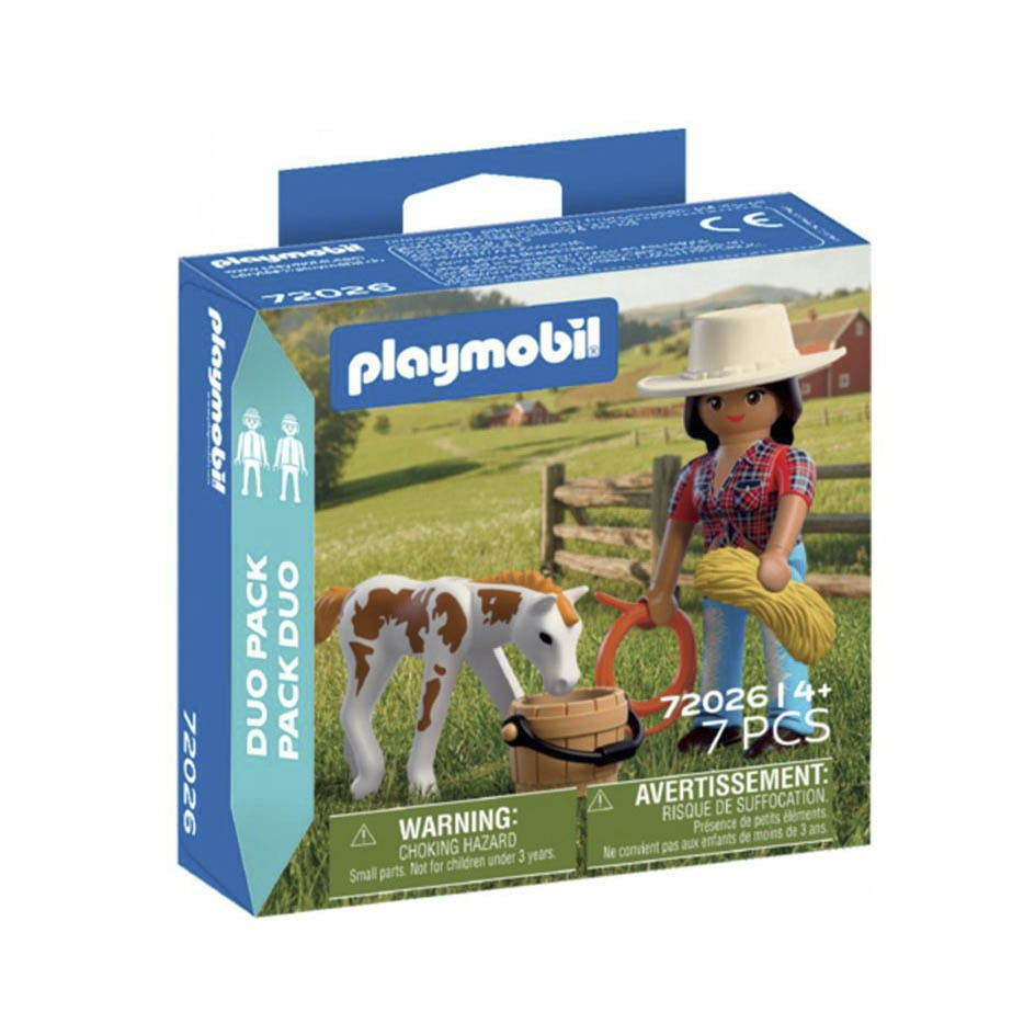 Playmobil 72026 Duo pack Jinete con caballo ¡Duopack! | clickclack.es